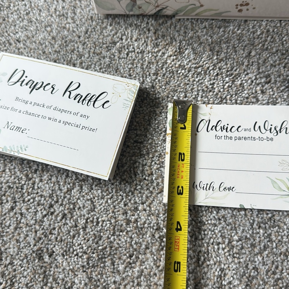 Baby Shower Greenery Party Decorations Diaper Raffle Set - Picture 7 of 10